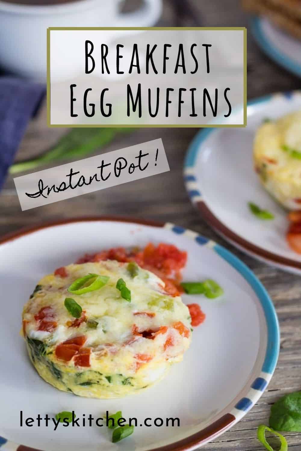 Instant Pot Breakfast Egg Muffins with Parmesan, Spinach, and Tomatoes