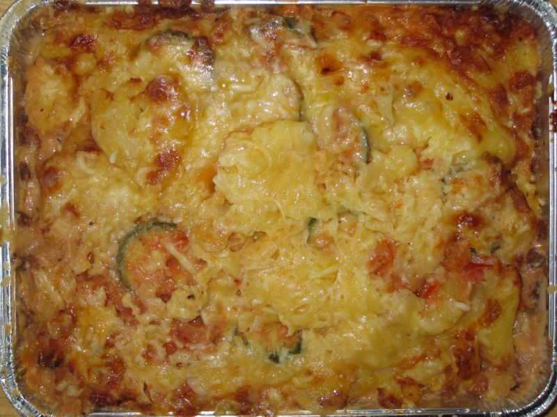 Italienischer Kartoffelauflauf mit Zucchini, Tomate und Mozzarellakäse Dein Letztes Bier