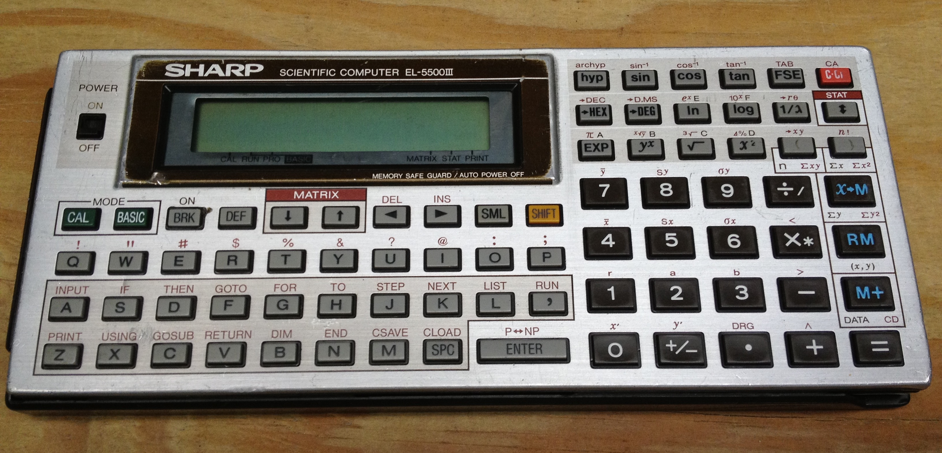 My pocket computer from high school Sharp EL5500 III Kurt's Blog
