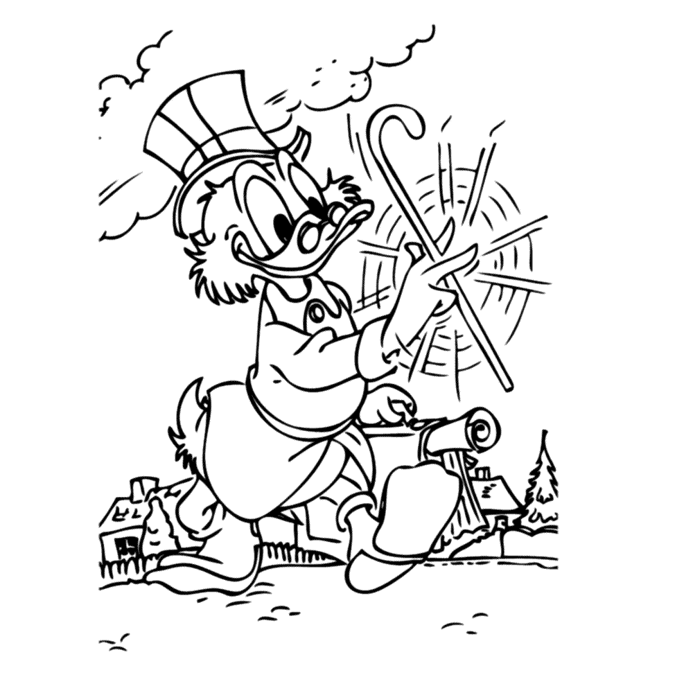Dagobert Duck Kleurplaten Leuk Voor Kids
