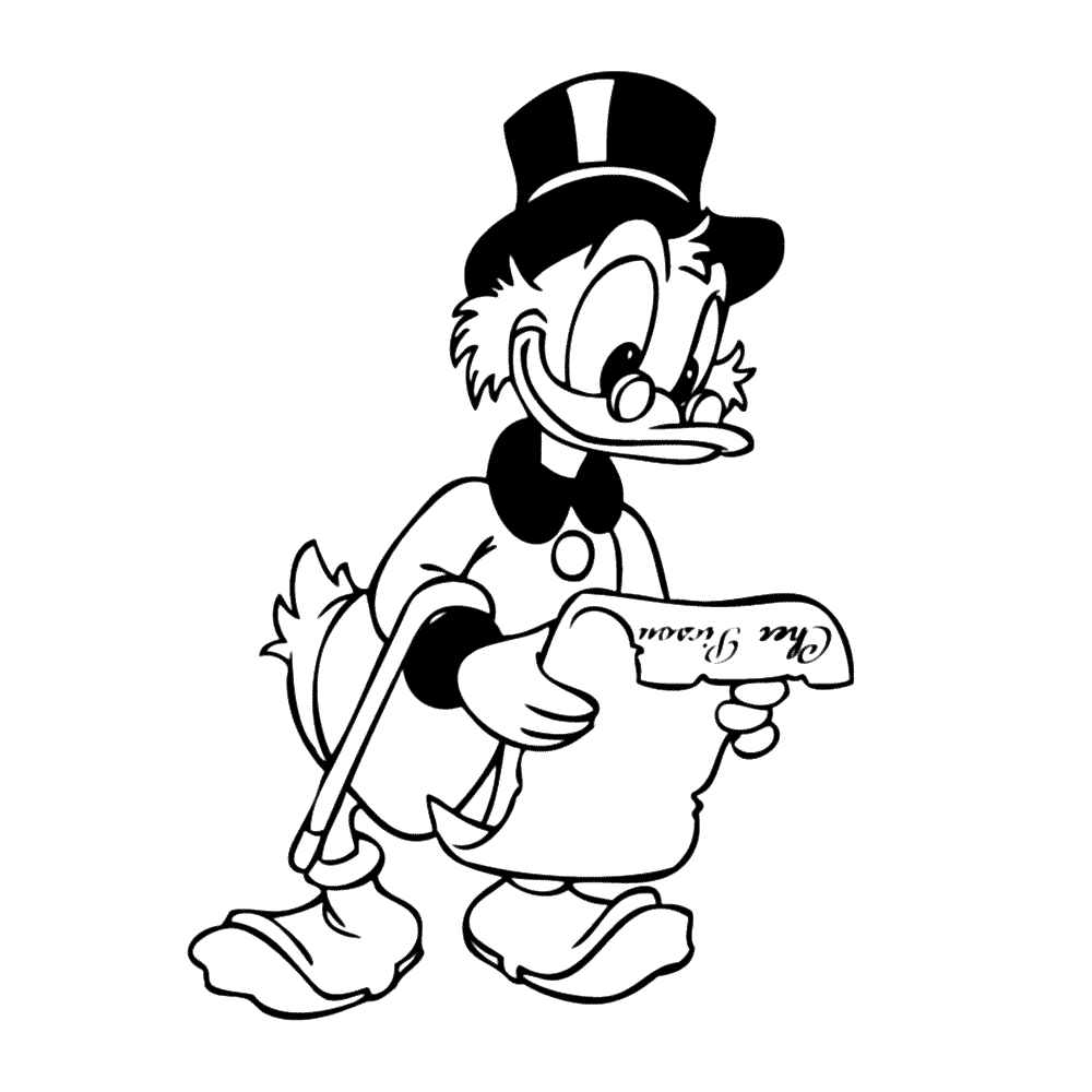 Dagobert Duck Kleurplaten Leuk Voor Kids