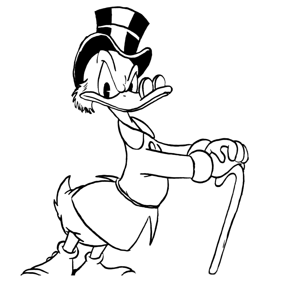 Dagobert Duck Kleurplaten Leuk Voor Kids