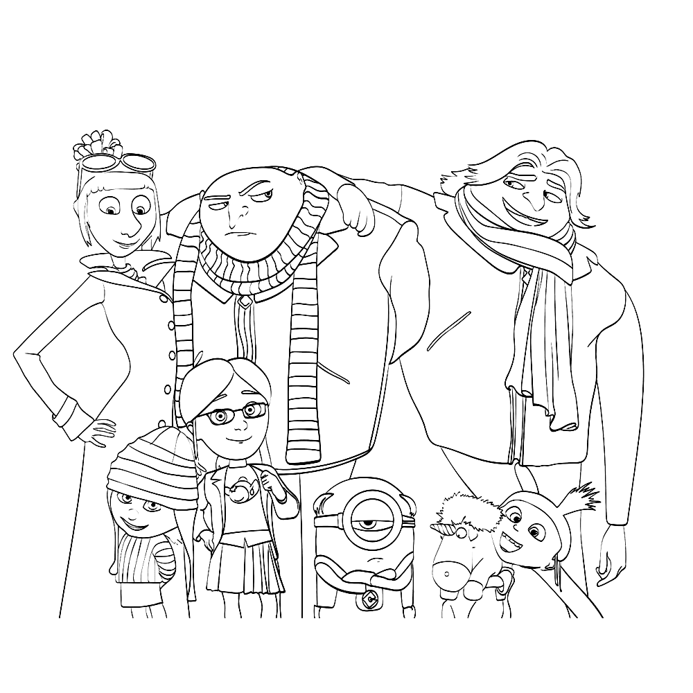 Despicable Me 3 Kleurplaten Leuk Voor Kids
