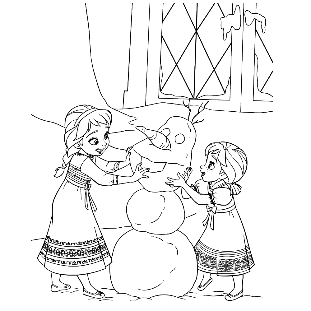 Leuk voor kids Laten we een sneeuwman maken