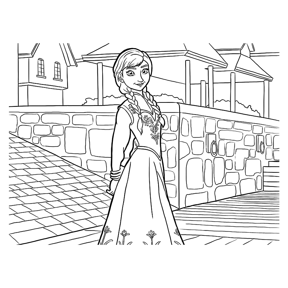 Prinses Elsa Kleurplaat
