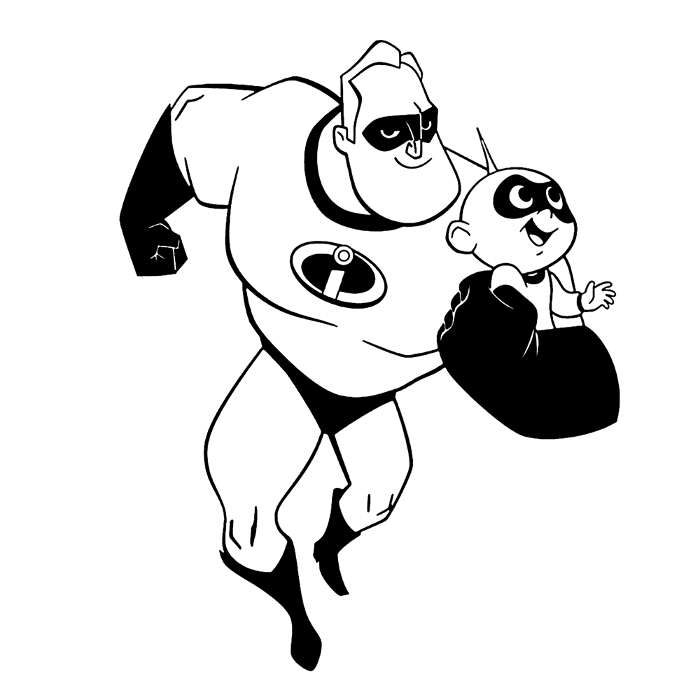 Leuk Voor Kids Mr Incredible Met Baby Jack Jack
