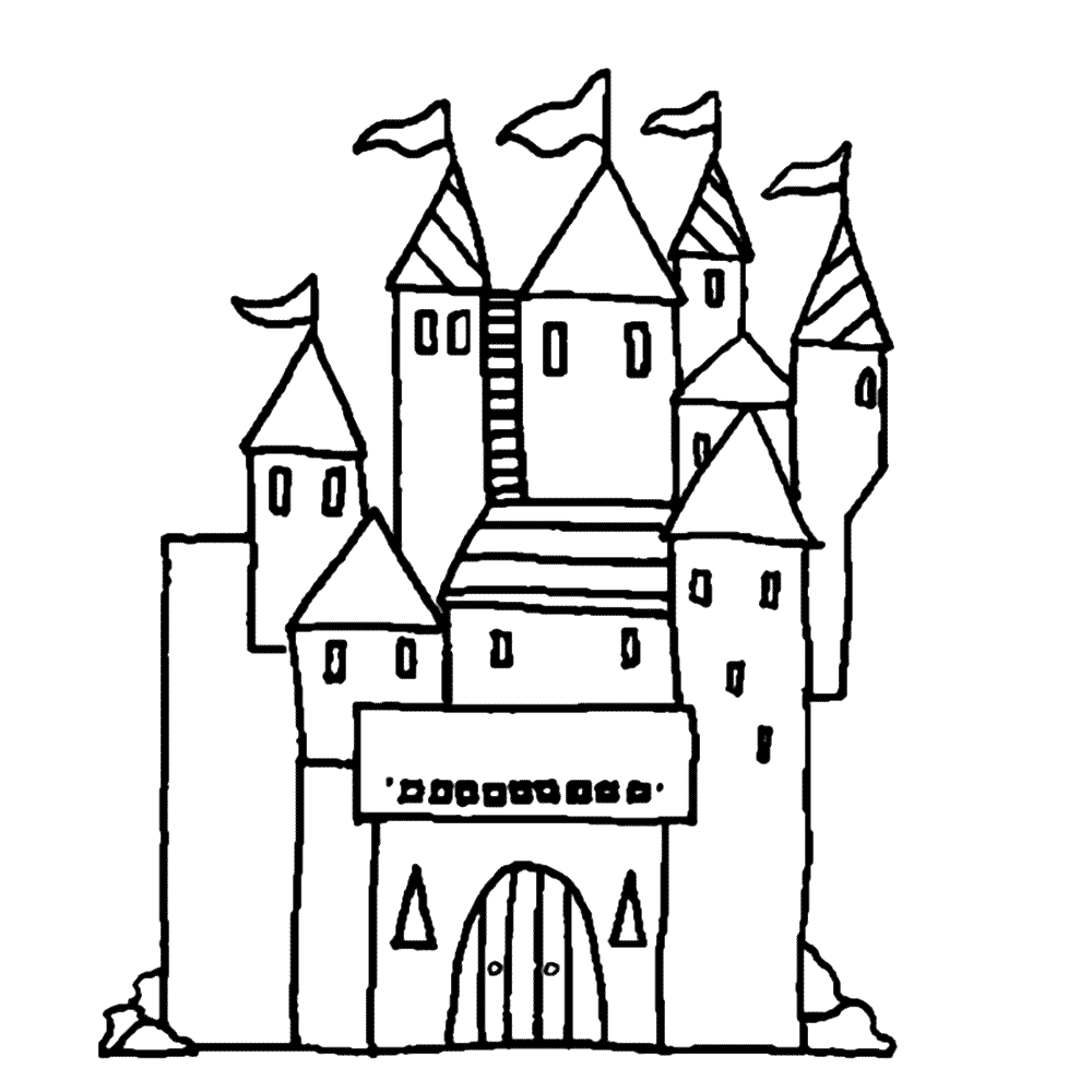 Leuk voor kids Cartoon kasteel