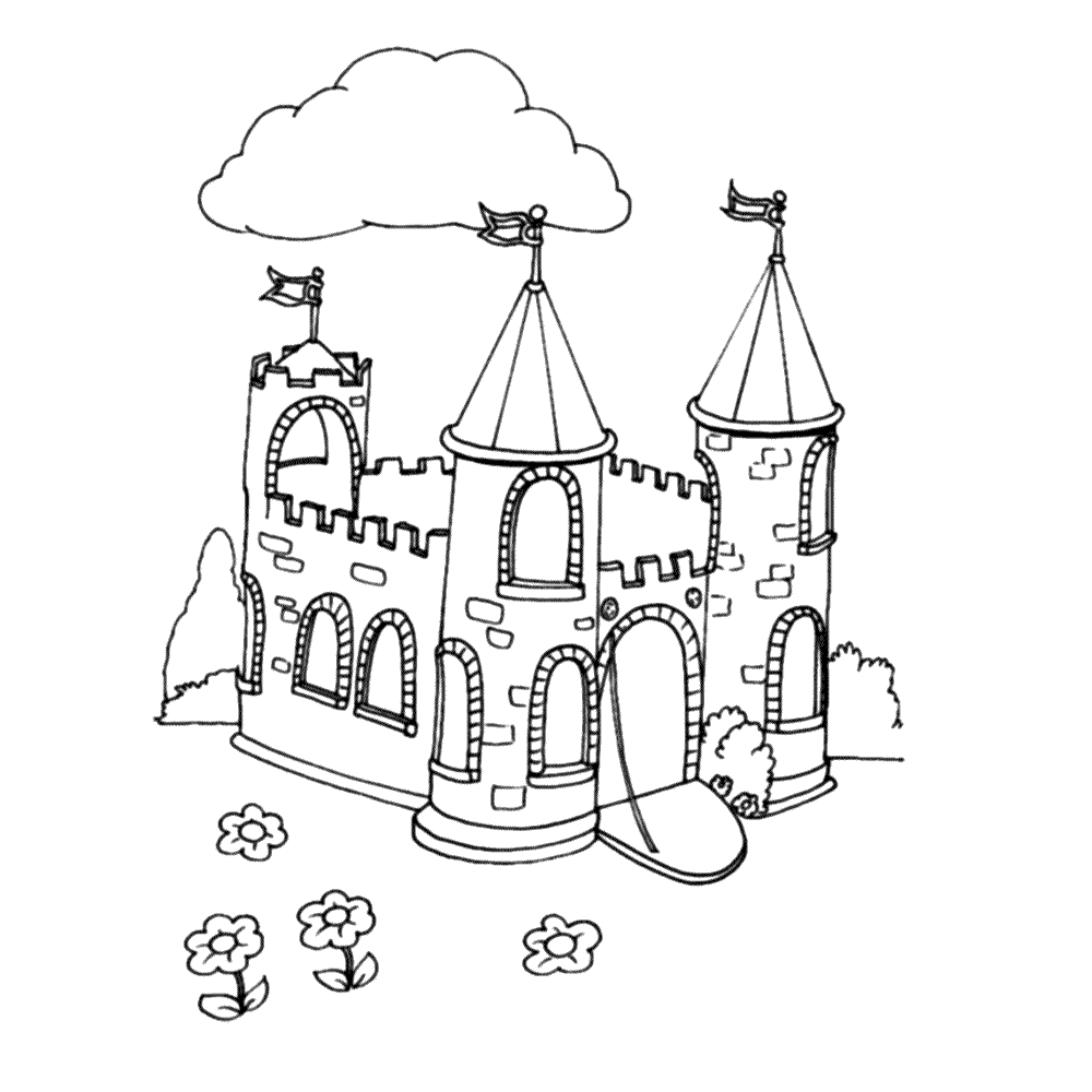 Leuk voor kids Een kasteel. De ophaalburg is open.