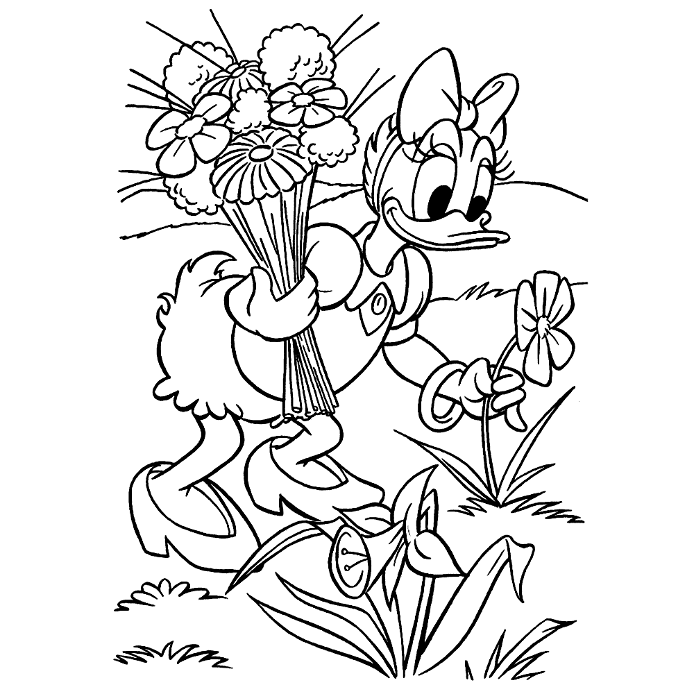 Leuk Voor Kids Lente Katrien Duck Plukt Bloemen