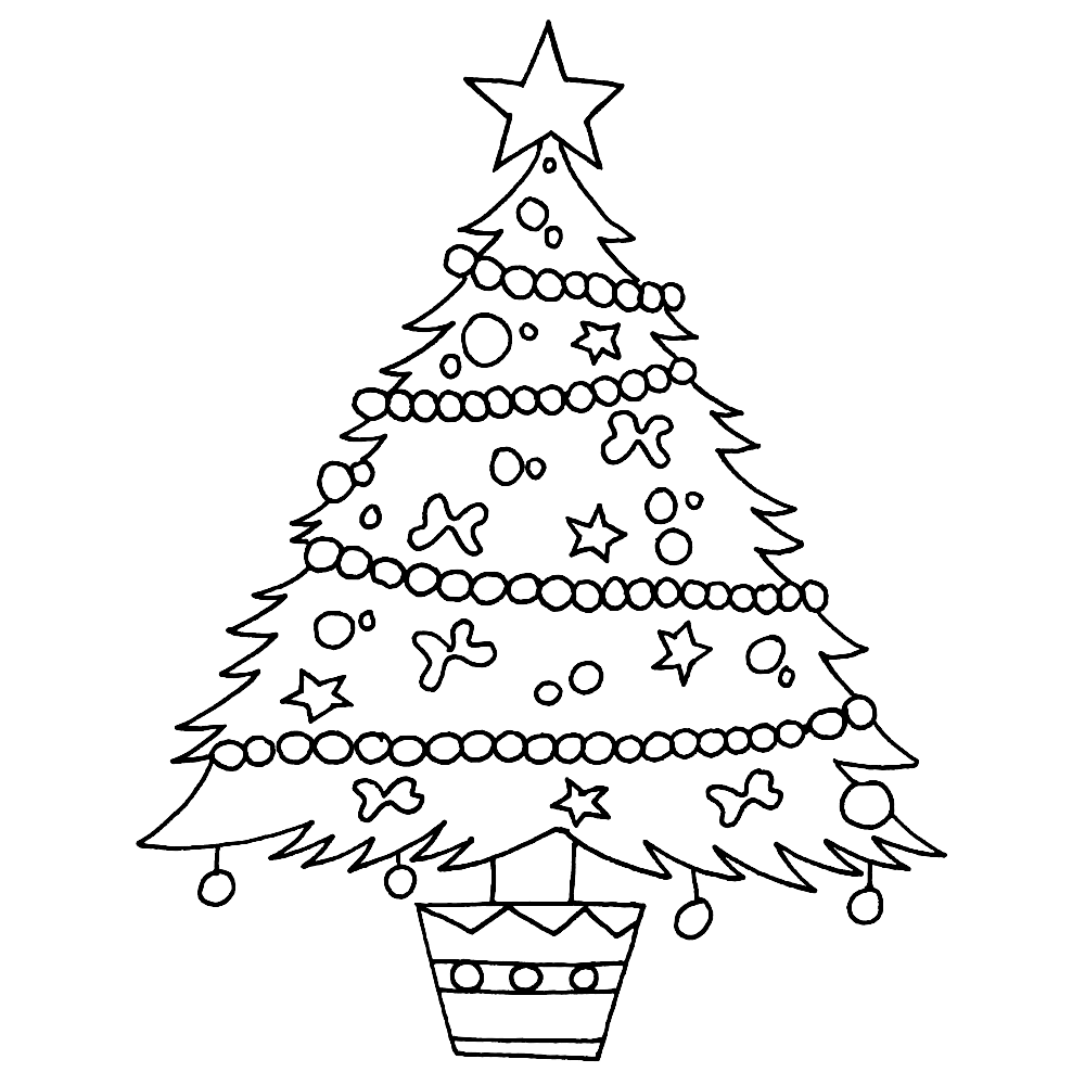 Leuk voor kids Versierde kerstboom