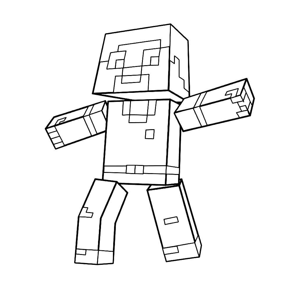 Leuk voor kids Minecraft personage