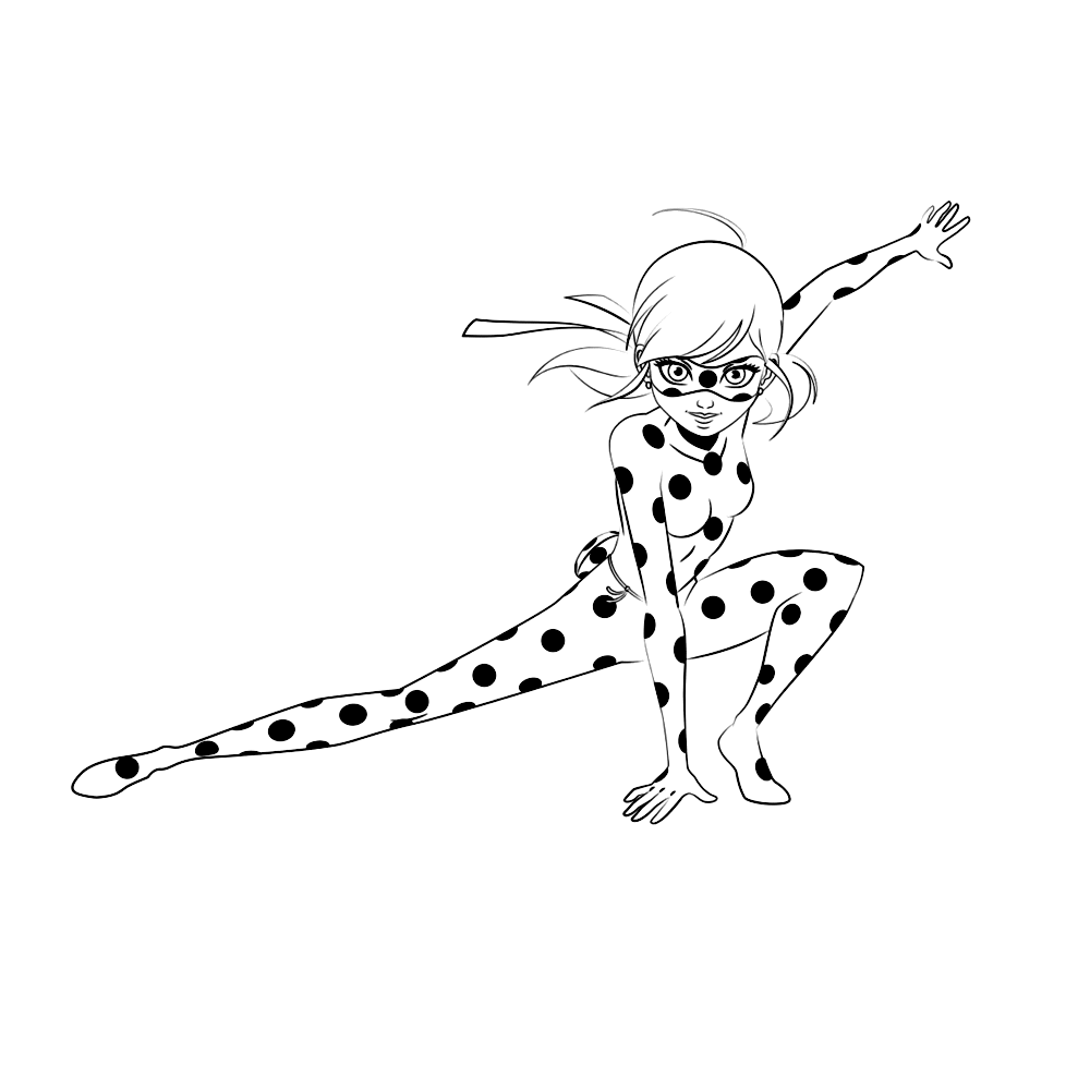 Kleurplaat Ladybug