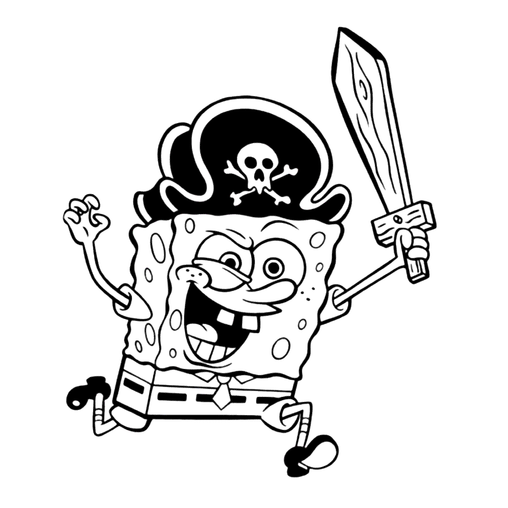Leuk voor kids Spongebob als piraat