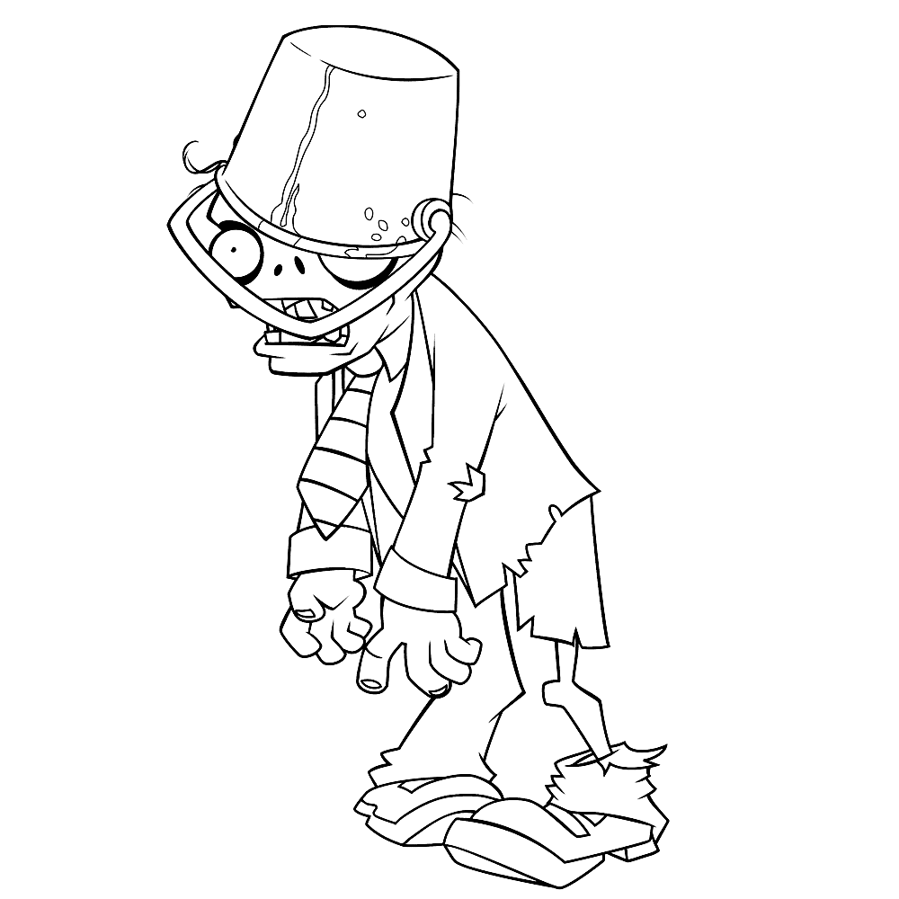 Leuk voor kids Buckethead zombie