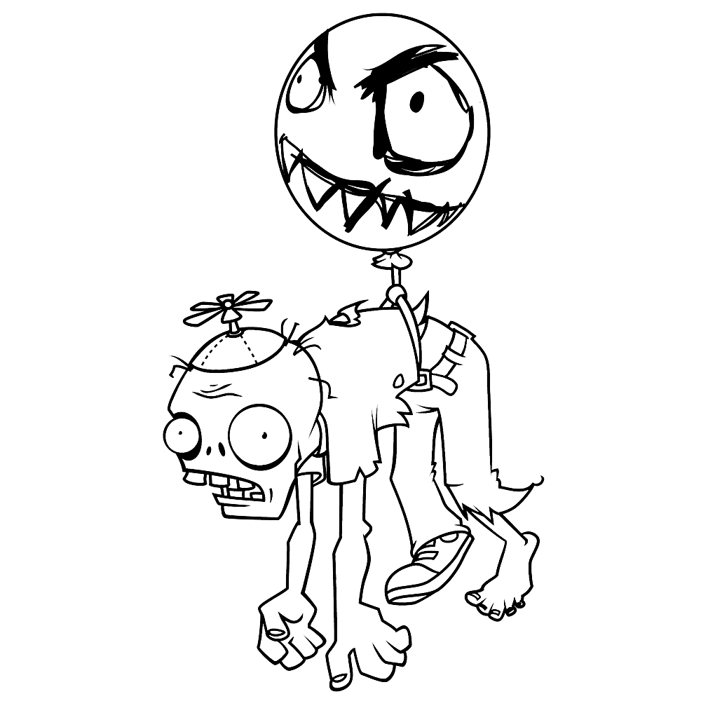 Leuk voor kids Balloon Zombie