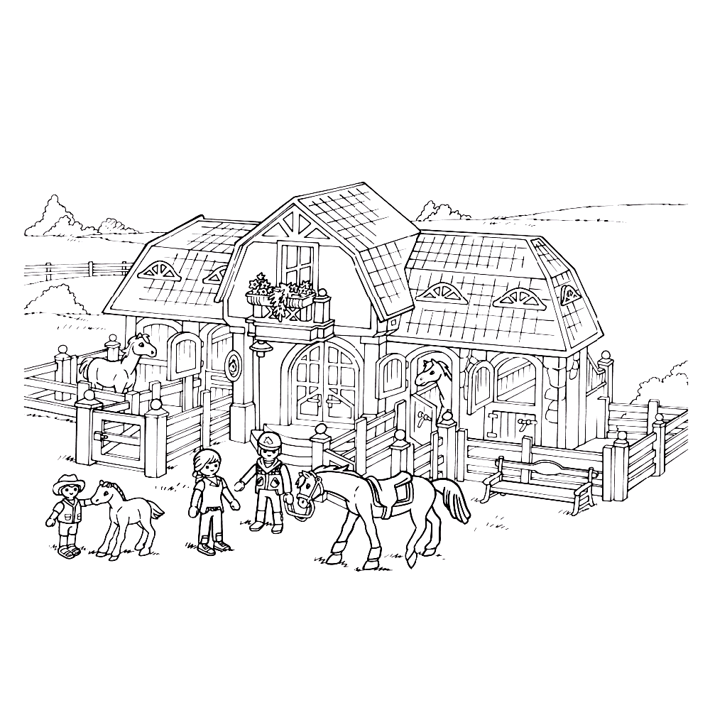 Leuk voor kids Playmobil manege