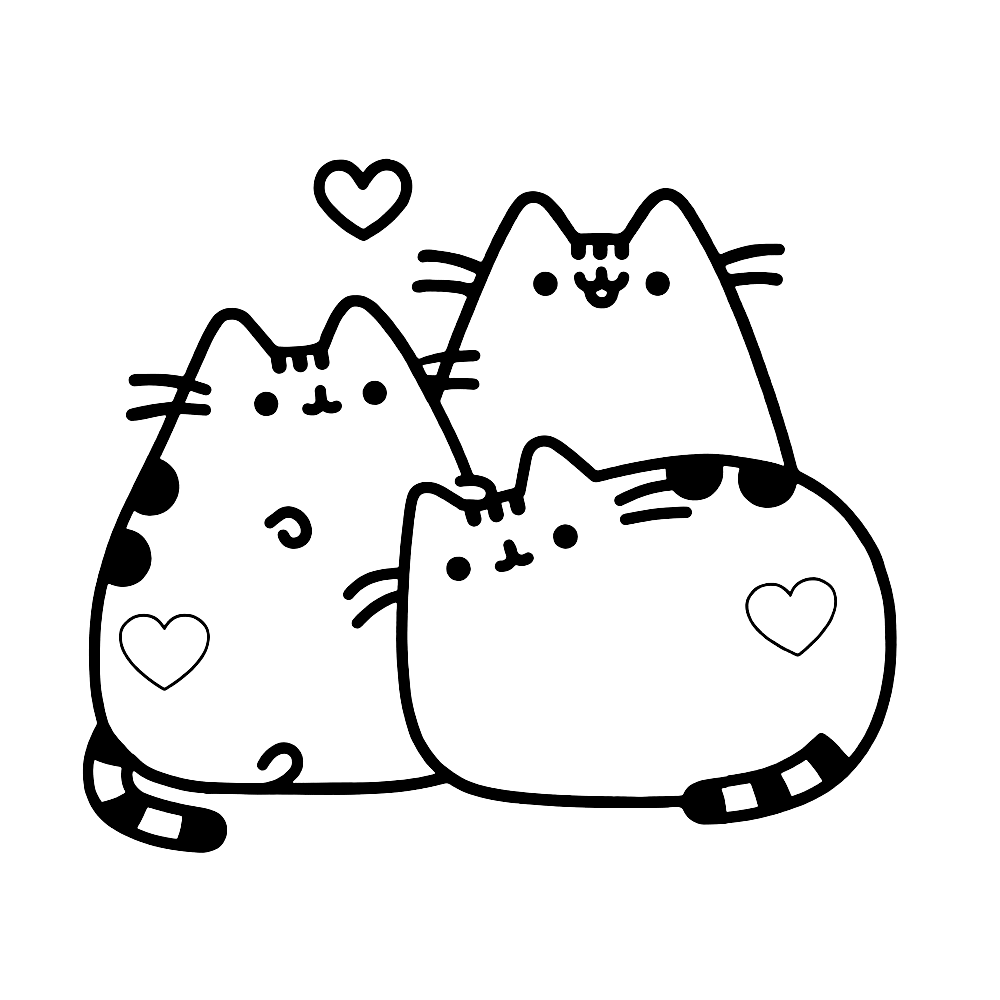 Leuk voor kids Pusheen kleurplaat