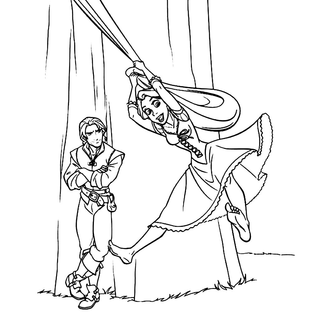 Rapunzel Tangled Kleurplaten Leuk Voor Kids