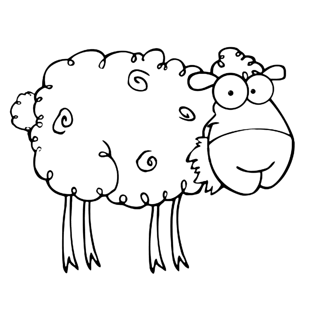 Cartoon Schaap Kleurplaten Kleurplaten Cartoon Schaap Kleurplaten Kleurplaten
