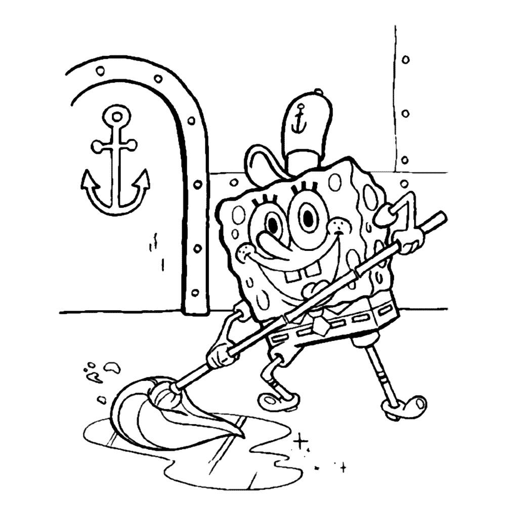 Leuk voor kids Spongebob maakt schoon
