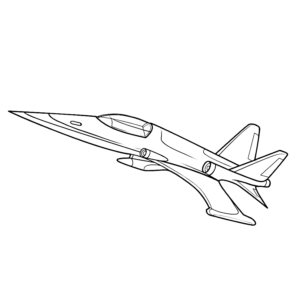 Kleurplaten Vliegtuigen F 16