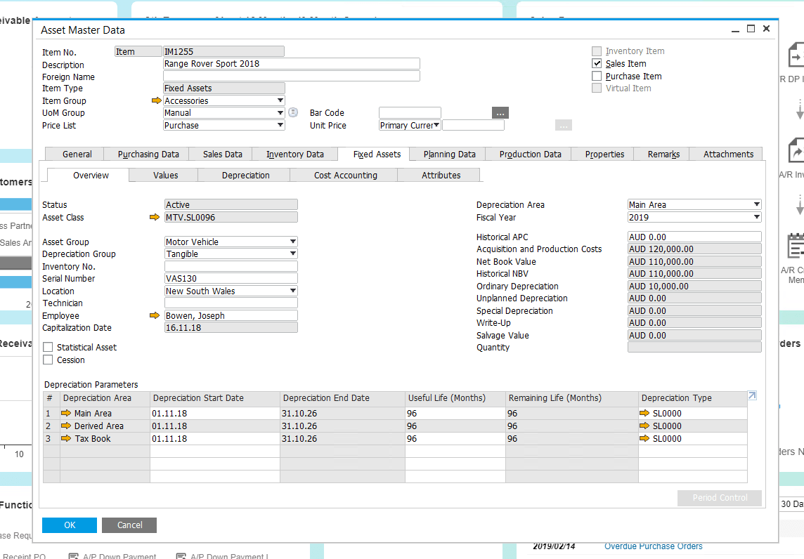 Fixed Asset Management Guide With Sap Business One