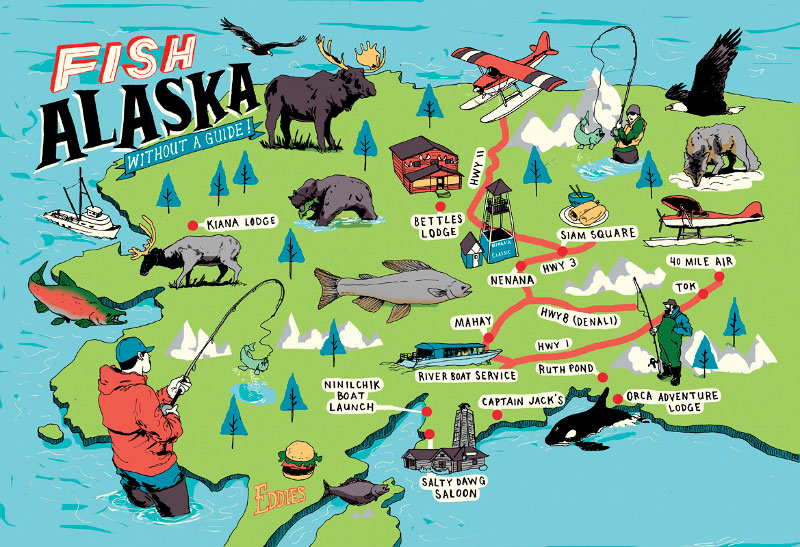 Alaska Map With Things To Do Maps Of Alaska That Hit The Nail On The Head