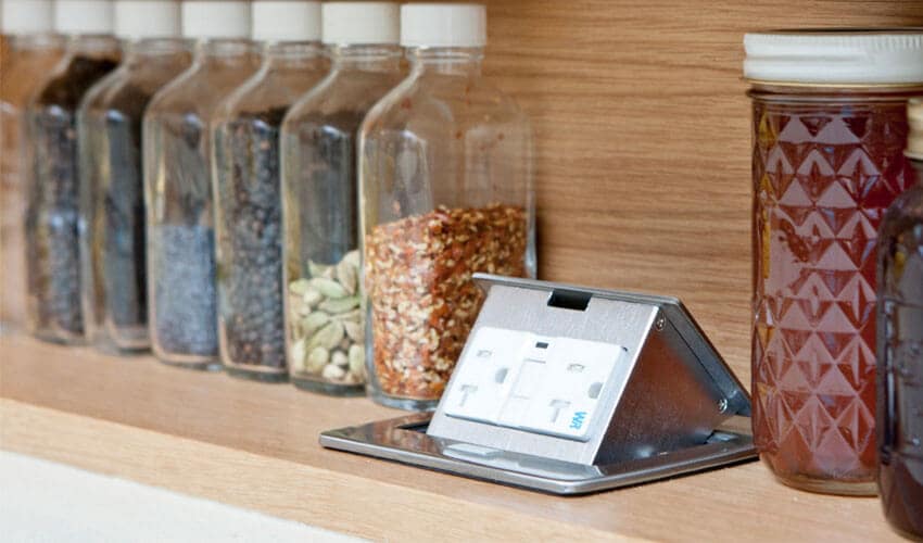 Kitchen Countertop PopUp Outlets Lew Electric Fittings Company