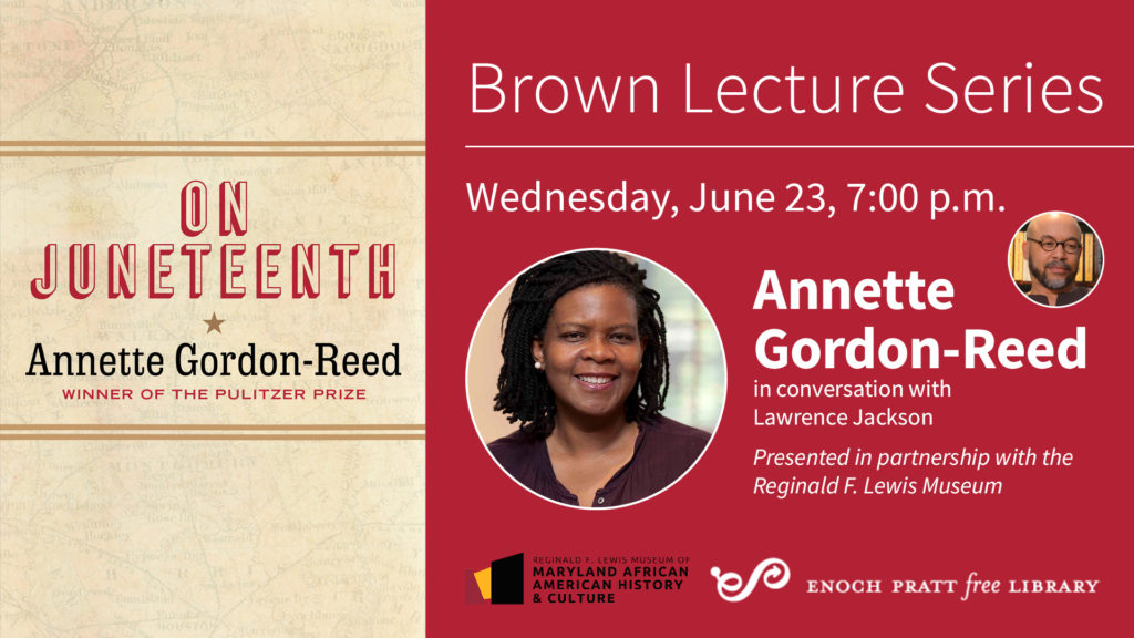 Virtual Book Talk Gordon Reed, On Reginald F