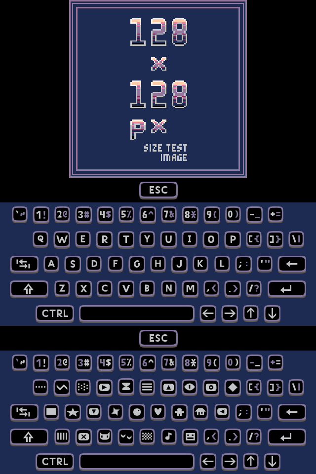 touch keyboard design for pico8