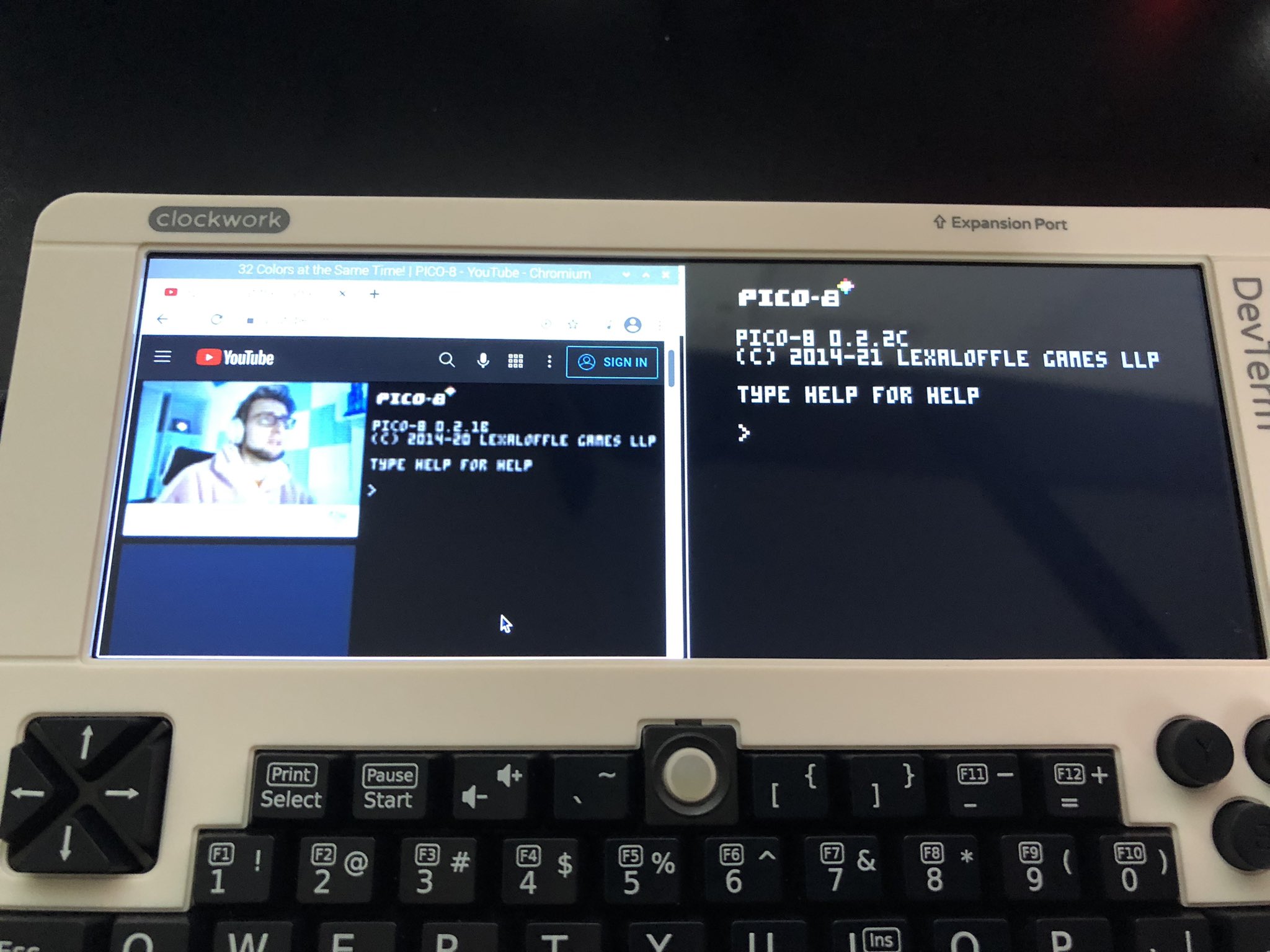 Clockwork DevTerm review and PICO8 instructions