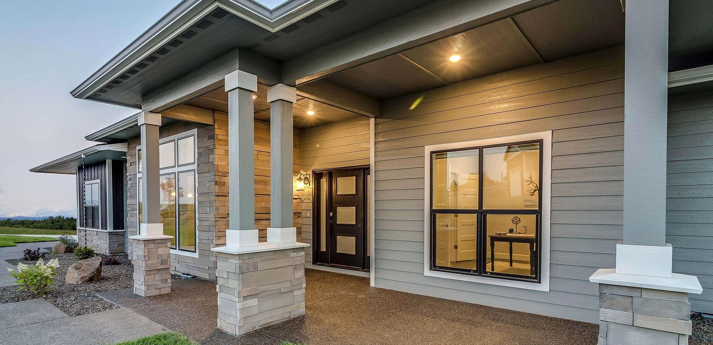 REDWOOD Floor Plan Prairie Style Designer Collection Lexar Homes