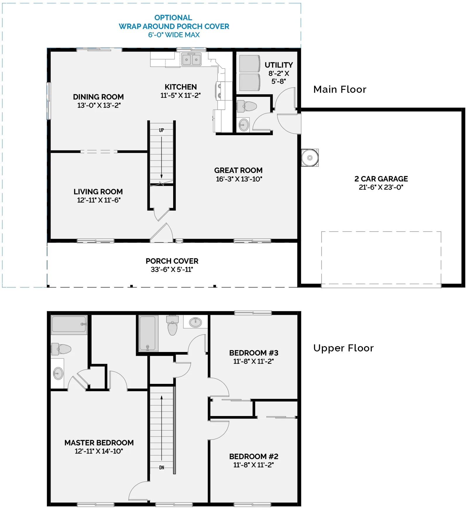 RIDGELINE Floor Plan Lexar Homes Homes