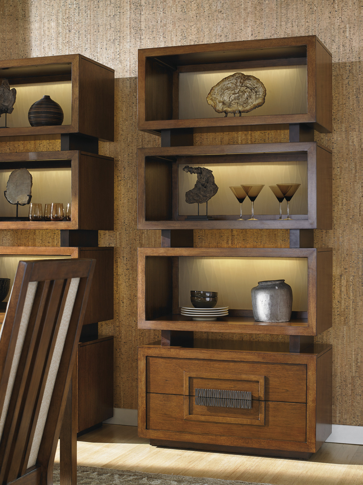 Tonga Tiered Bookcase Lexington Home Brands