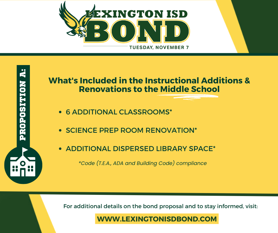 Lexington ISD Bond LHS Additions & Renovations Lexington