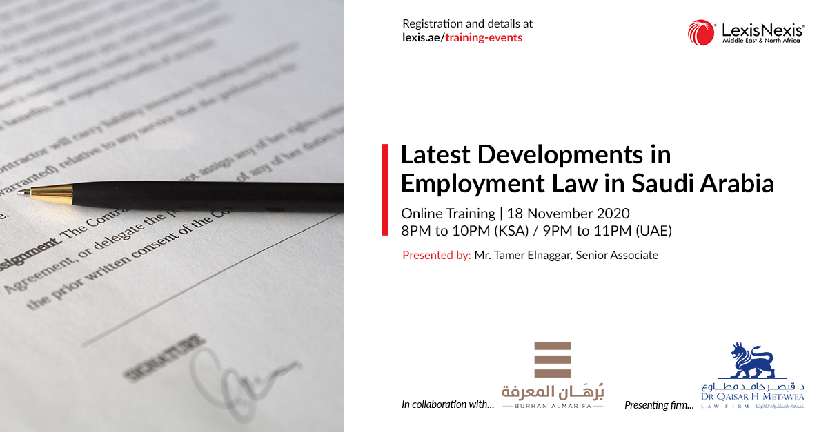 Latest Developments in Employment Law in Saudi Arabia Online Training