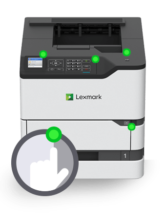 MS725dvn Single Function Monochrome Laser Printer | Lexmark | Large