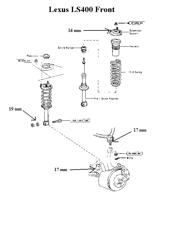 Lexus LS400 and Celsior Air Suspension Conversion Kit (Replacement