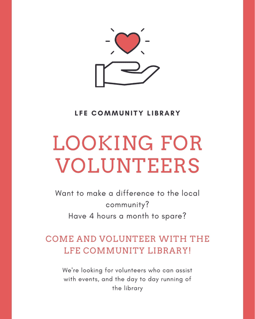 VOLUNTEERING AT THE LIBRARY LFE