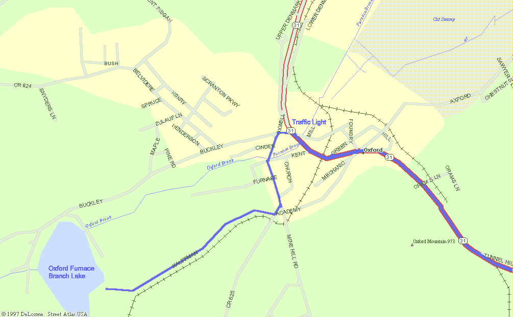 Schroeder Reunion Directions to Oxford Furnace Branch Lake