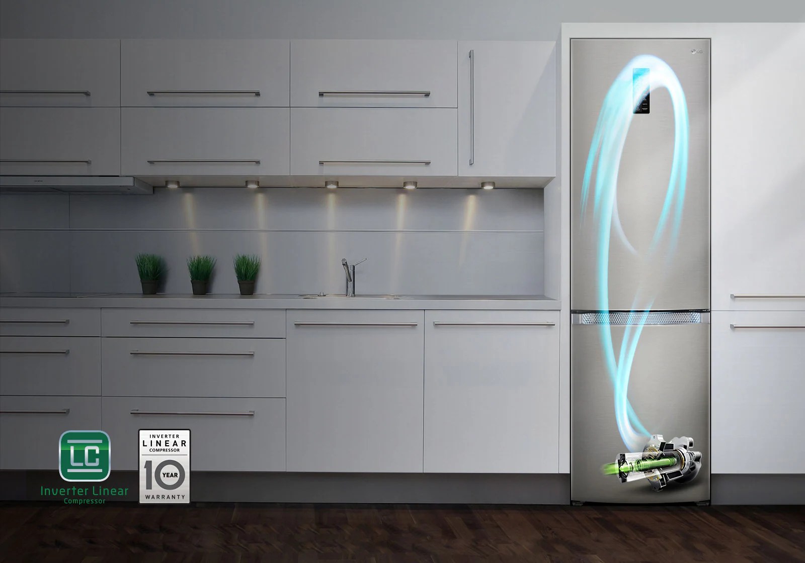 LG Bottom Freezer Refrigerator LG UAE