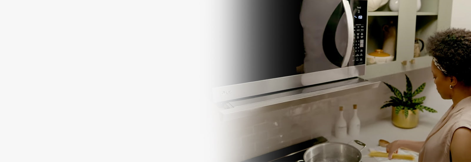 LG 2.1 cu. ft. Smart Over-the-Range Microwave with ExtendaVent® 2.0