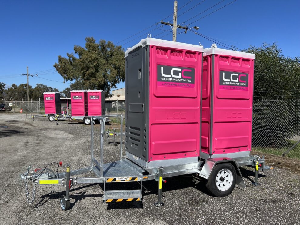 Double Trailer Portable Toilet LGC Equipment Hire