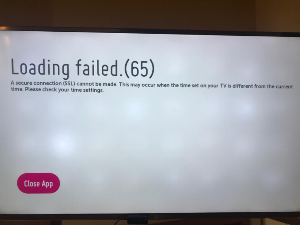 error in date & time Smart TV LG webOS Smart TV Questions LG webOS