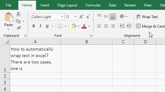 How to wrap text in excel(with shortcut, automatically wrap and fix