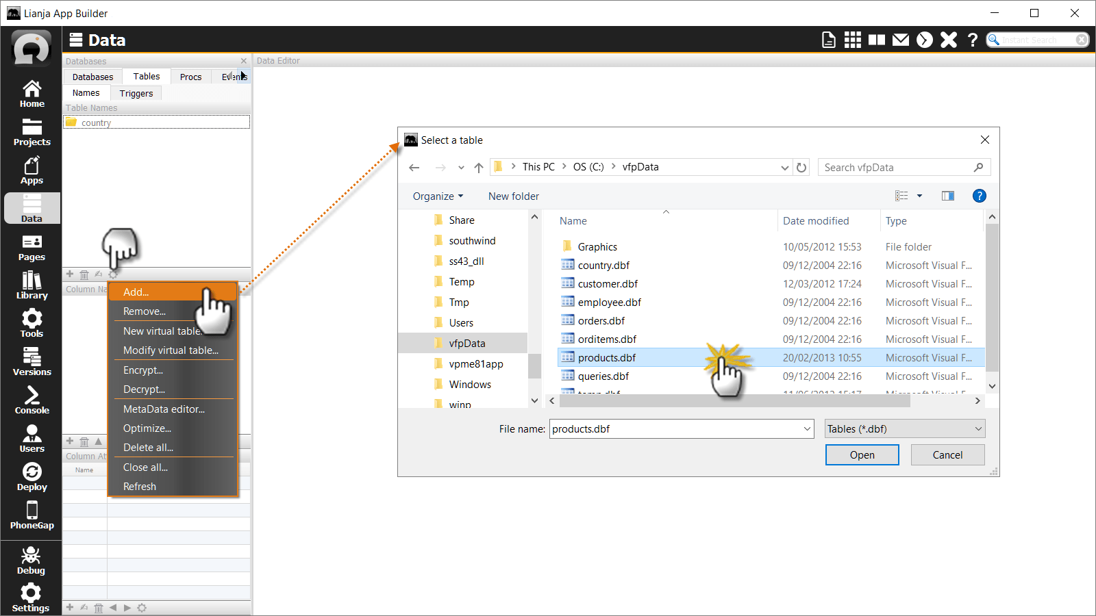Importing Visual FoxPro Databases and Tables Lianjapedia