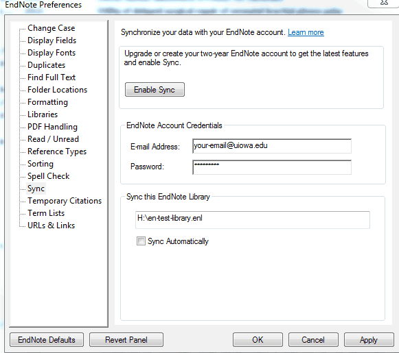 EndNote Collaboration Hardin Library for the Health Sciences