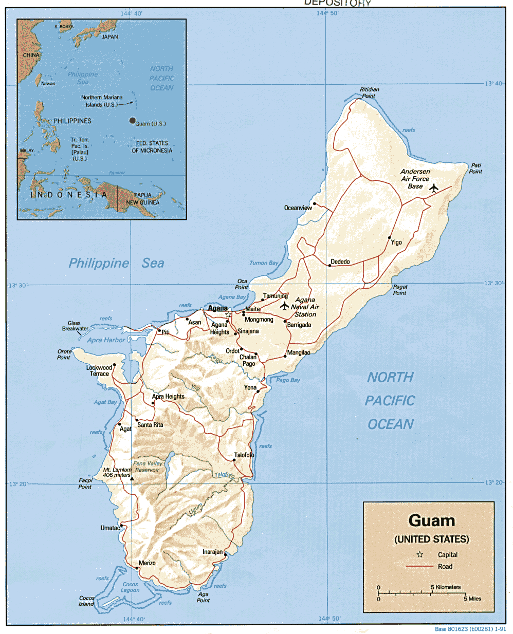 Guam Maps PerryCastañeda Map Collection UT Library Online