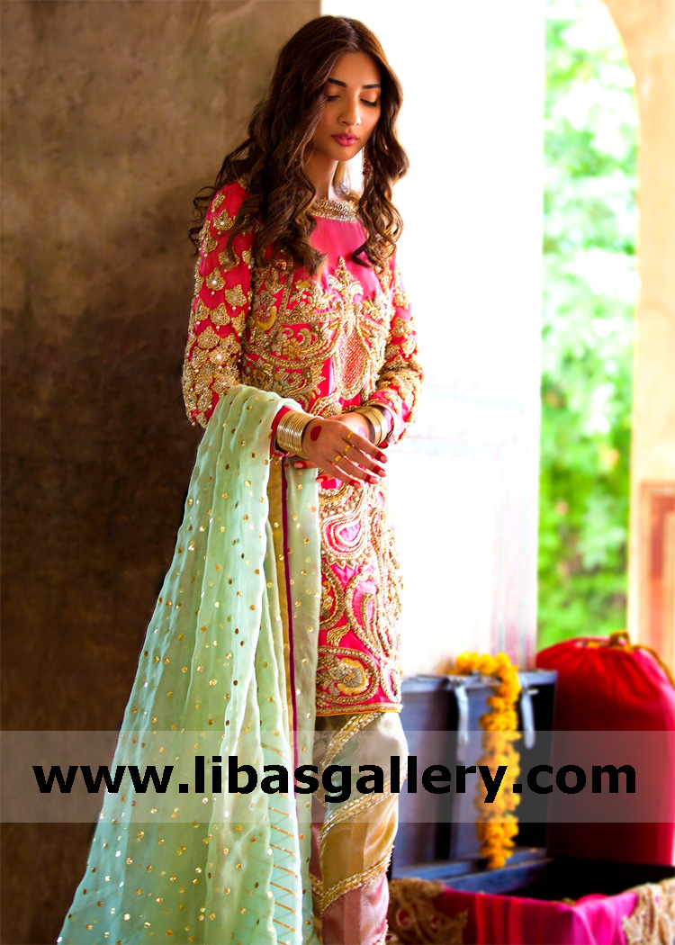 Pakistani Designer Bridal Dress Surrey London UK Wedding Guest Dresses