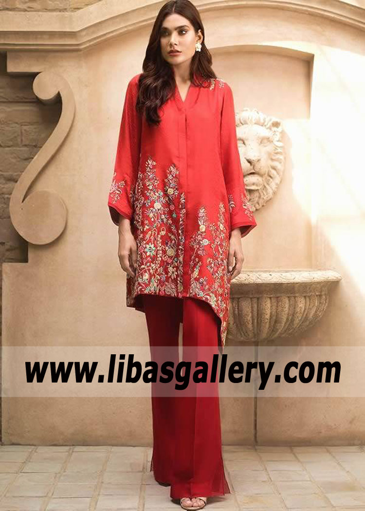 Pakistani Party Dresses Matawan New Jersey NJ USA Latest Asymmetric